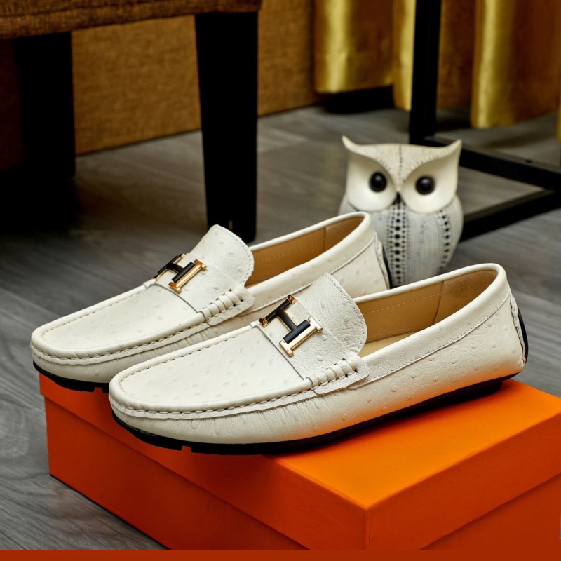 H**mes leather shoes